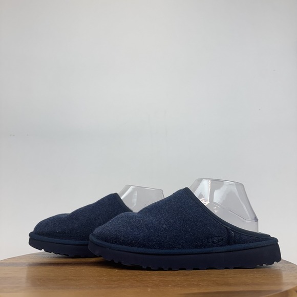 Mens Ugg Classic Slip On Blue Wool Comfort Casual Lined Slippers Size 7 M GUC main image 7